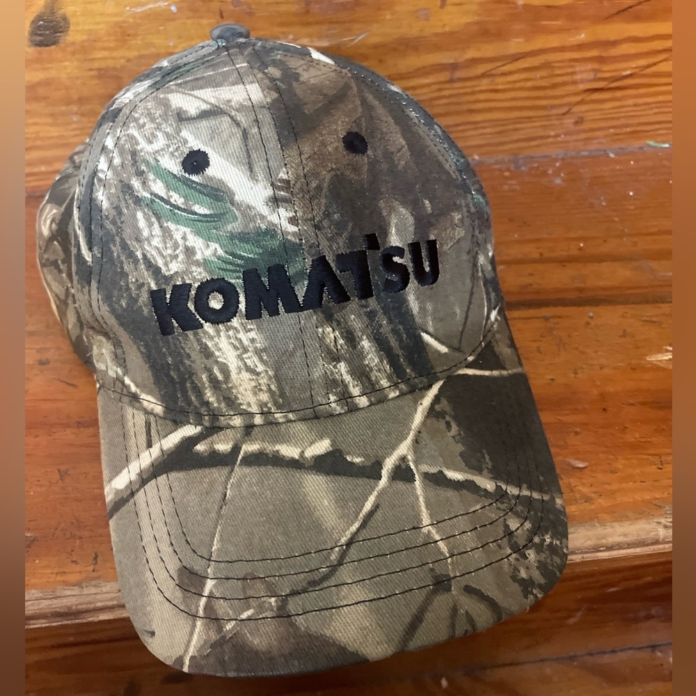 Komatsu Camo Baseball Cap Adult OS outdoors sportsman unisex casual work